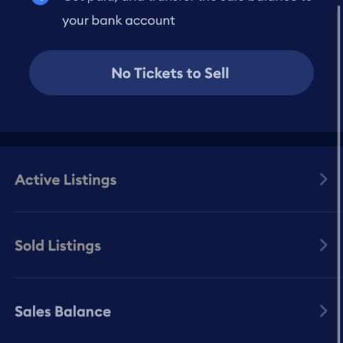 The listings options